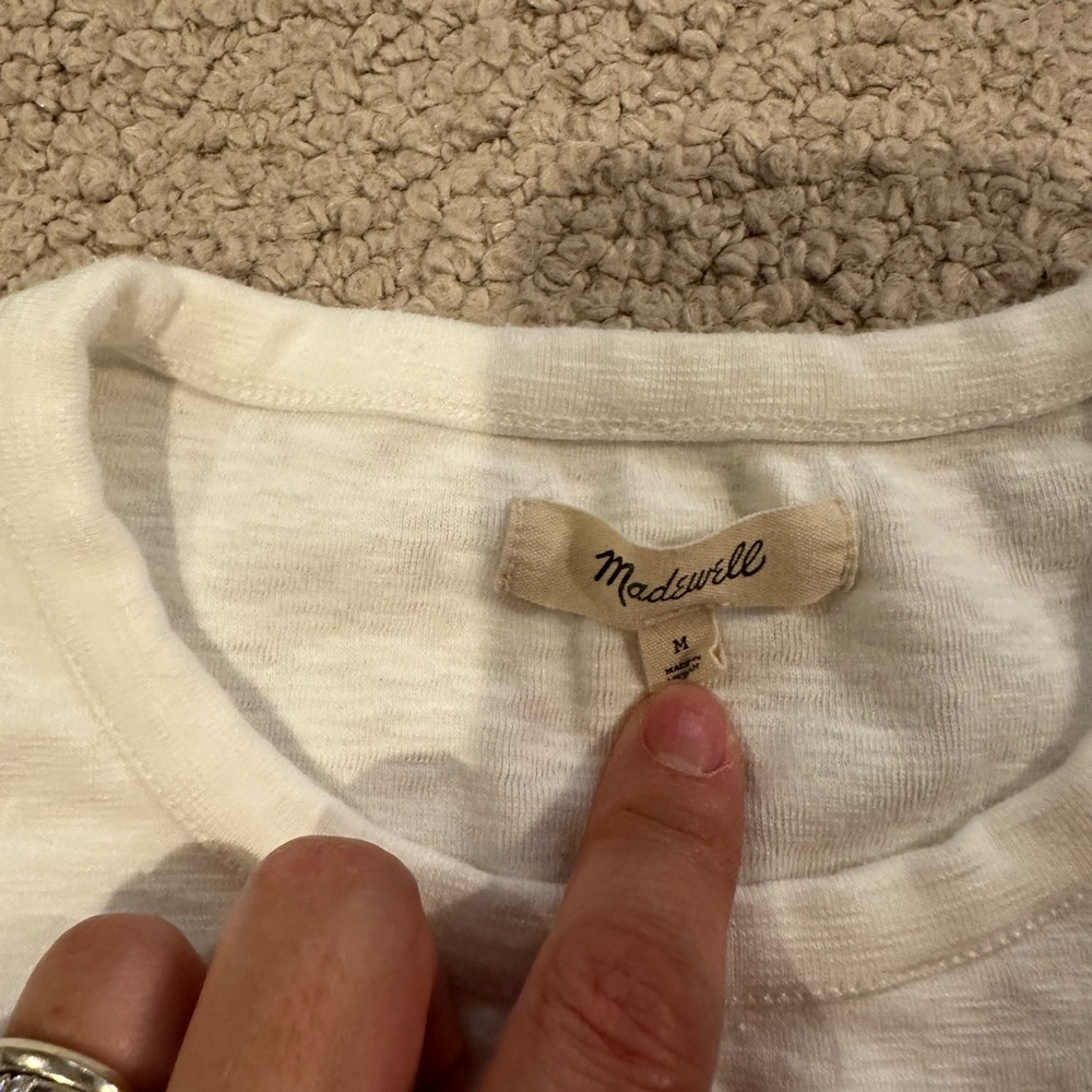 Madewell Ruffle Baby Tee - Picture 3 of 3